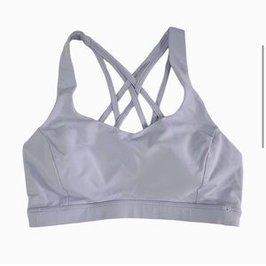 Lululemon athletica criss cross lavender sports bra with pads